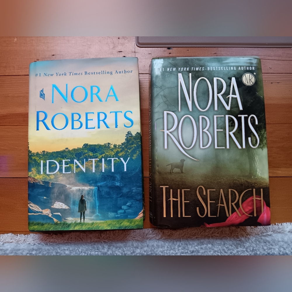 2 Nora Robert's hardback books bundle lot